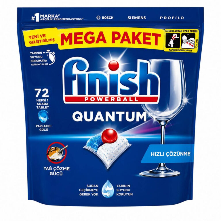 قرص ماشین ظرفشویی فینیش مدل QUANTUM بسته 72 عددی